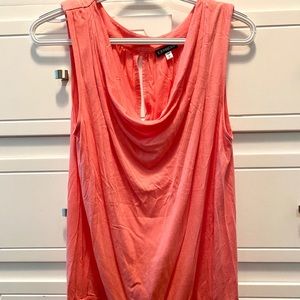 Orange Express top. Size M. Ruched side.